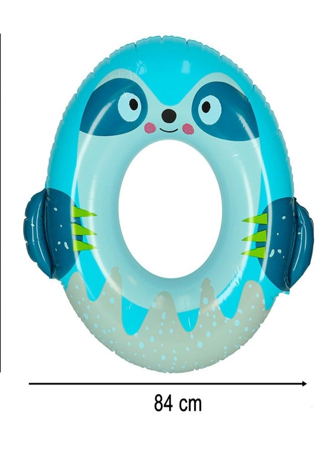 SOLDRIGHT SHOP Sloth Pool Ring for Kids | Adorable & Durable Inflatable Float for Safe, Fun Water Play | Perfect for Ages 6-11, Comfortable & Kid-Safe Design | Ideal for Summer Pool Adventures(1 Pcs.) - Image 2